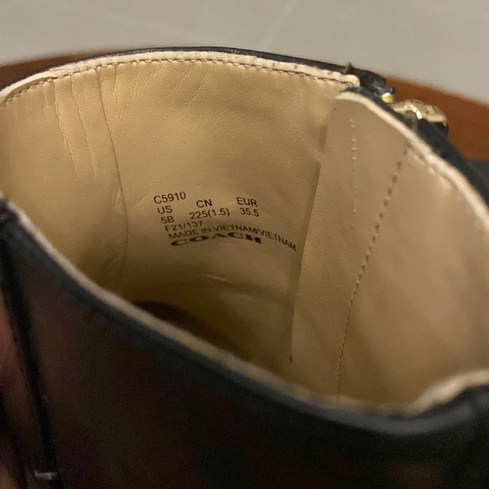 NEW‼️ COACH Women's Chrissy Leather Boot - Picture 5 of 11